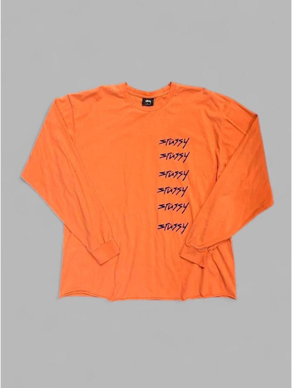 Y2K Salmon Stussy Long Sleeve